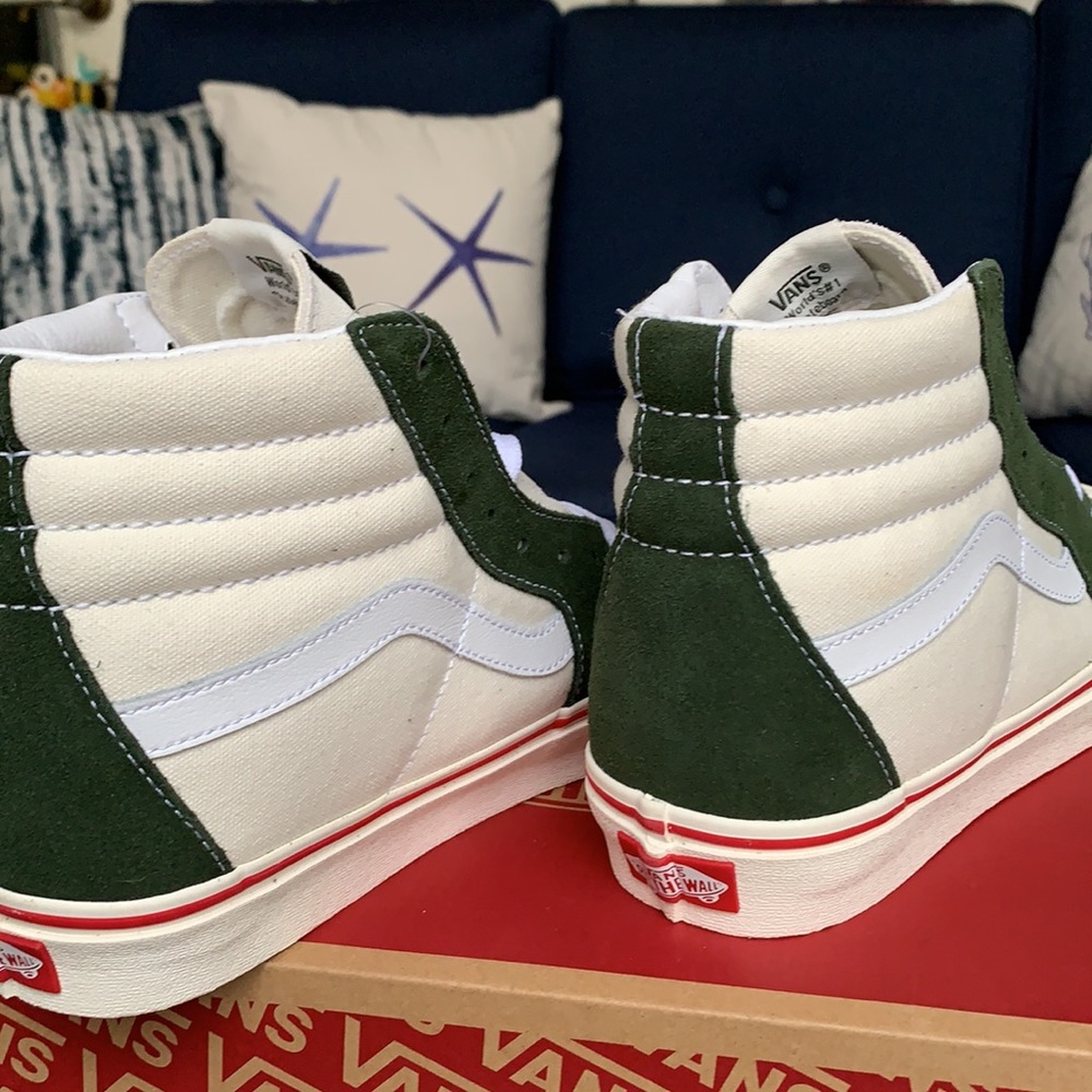 VANS WMNS SK8-HI RETRO SPORT MARSHMALLOW/BKOMBURG Sneakers - Picture 15 of 16